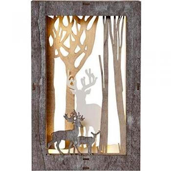 LED Lichtobjekt Wald Fauna in Braun 10x 0,03W