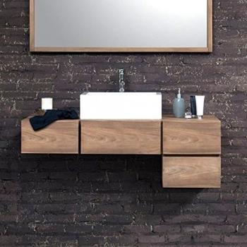 Mueble de baño de 145 cm BERAH GETAH en madera teca maciza
