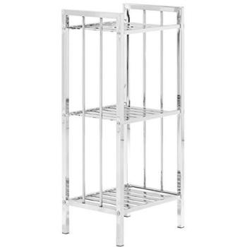 Durable 3‑Tier Silver Rack