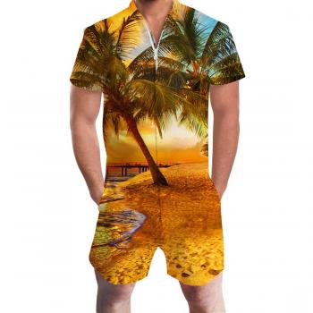 Adicreat Herren Kurzarm-Overall „Frachthosen-Style“