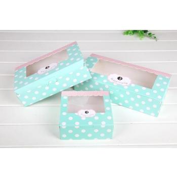 3 Sizes Brown Kraft Paper Candy Cookies Packaging Box with PVC Window