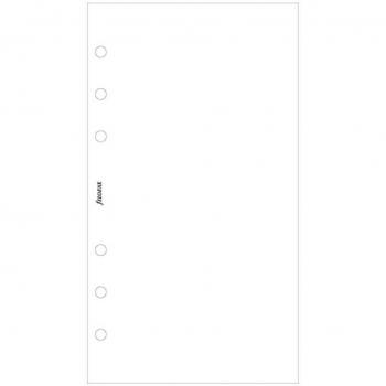 Filofax Personal White Plain Notepaper Refill Insert 132451 Pack 1
