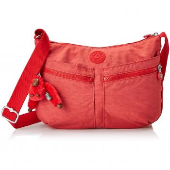 Damen-Tasche Izellah von Kipling in rot, Abmessungen: 15 x 24 x 45 cm