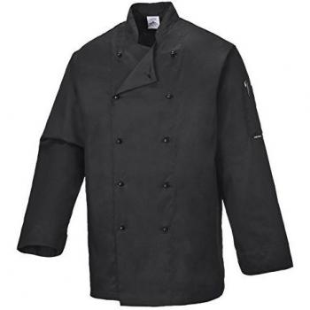 Cocina Elite Somerset: Chaqueta de Chef con Manga Larga y Tejido Duradero