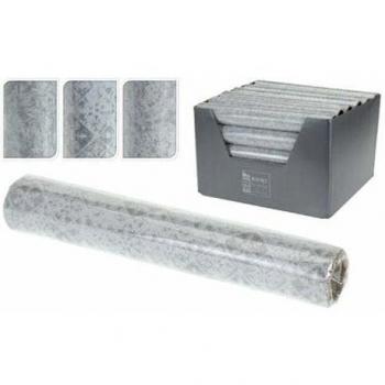 Chemin de Table Argenté à Motifs Losanges