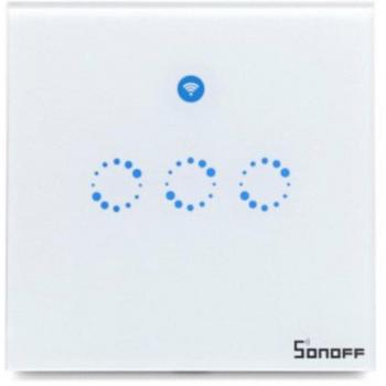 Interruptor Wifi Sonoff T1 EU con control táctil y compatibilidad con Alexa
