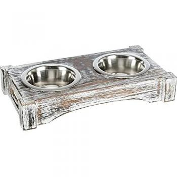 Trixie Comedero para Perros Acero/Madera