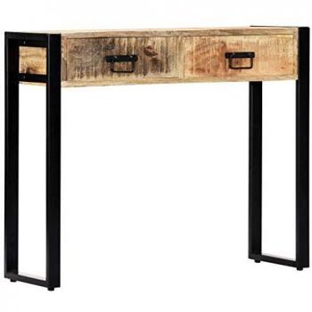 Solid Mango Wood Console Table 90x30x75 cm