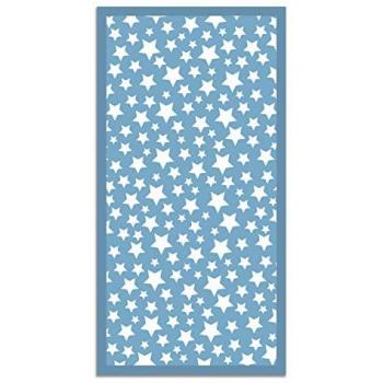 Tapis bleu avec motifs d'étoiles 120x170 cm
