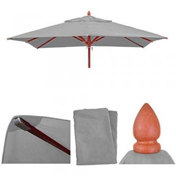 Tessuto Copertura Ombrelloni Quadrati Mendler HWC-C57 – 300 g/m², 3×3 m – Grigio Chiaro