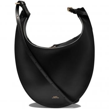 A.P.C. Black Shoulder Bag Iris Small