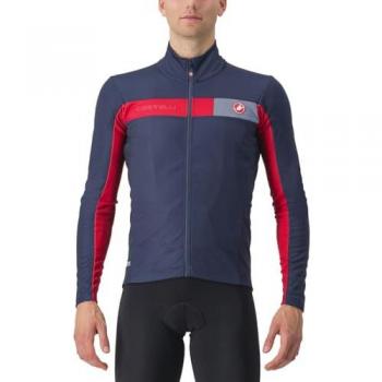 Chaqueta Castelli Mortirolo 6S GORE-TEX INFINIUM™ Azul/Rojo Talla L