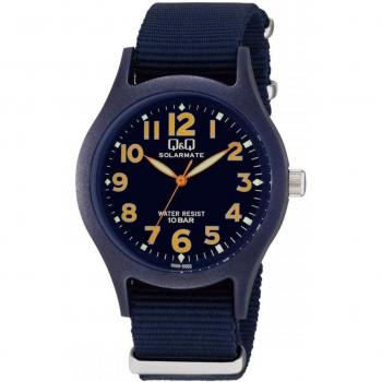 Reloj de Hombre Q&Q H062-001 Solar con Correa de Nailon Azul Marino