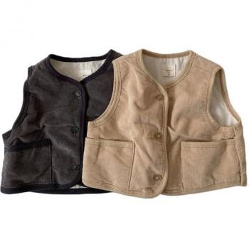 Gilet en velours côtelé pour enfant