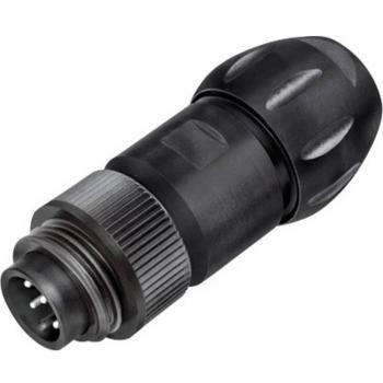 Binder 99 4217 300 07 Micro DIN Connector, Straight, 6 Pins + PE
