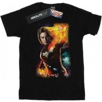 Marvel Ladies Captain Marvel Galactic Shine Boyfriend T-Shirt