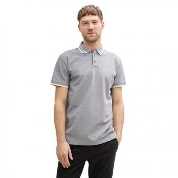 Gray-White Split-Color Polo