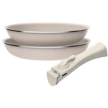 Sartenes de aluminio prensado con mango desmontable