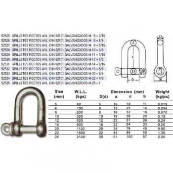 Grilli M-8 5/16 Avl Zincati