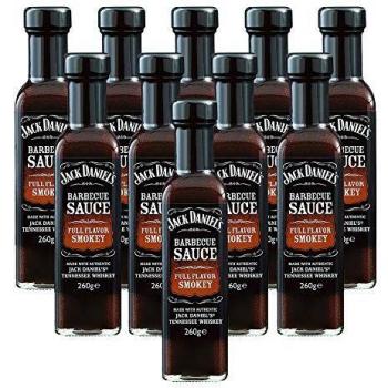 Jack Daniel’s 10er Pack – Full Flavour Smokey BBQ Sauce 260 g – Grillketchup