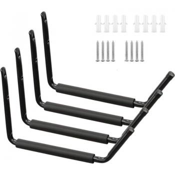 Ahlsen 45 kg Capacity Storage Hook – Heavy Duty, Padded Garage Use (Black‑4)
