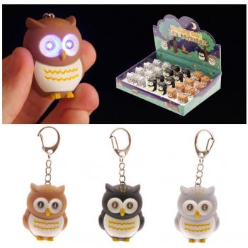 Glow-in-the-Dark Owl Key Ring