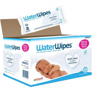 WaterWipes Baby Wipes Box 9x60 Wipes (540 Total) 99.9% Water Pure Unscented