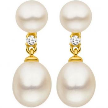 Ohrstecker Ravello von Adriana mit gelbgoldfarbenen Akzenten