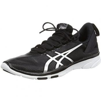 Cross Trainer Asics Gel‑Fit Sana 2 (Mujer) – Negro/Plateado/Blanco