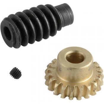 Brass Worm Gear Set 0.75 Module 30 Teeth