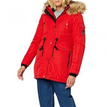 Parka Superdry Nadare, Microfibra, Rojo (Burnt Red Am5), XS