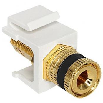 Delock 86303 Keystone Modul Polklemme auf Gewindebuchse schwarz