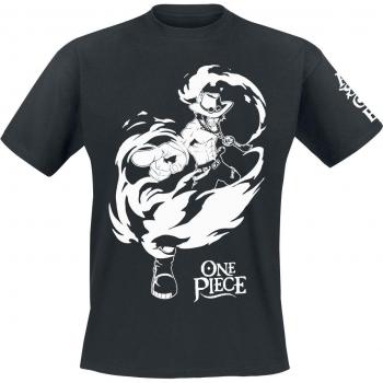 Ace Anime T-shirt One Piece, Svart, För Herr, S–XXL