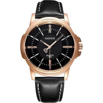 YAZOLE Reloj Masculino: Lujo, Cronógrafo y Correa de Cuero