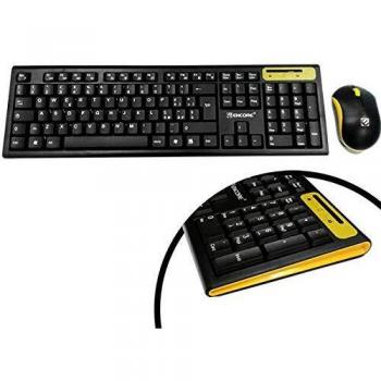 Encore Tastiera e Mouse Wireless, 2.4 GHz, USB, ITA-Layout