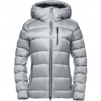 Grauer Damen-Down-Parka von Black Diamond W Vision – Größe S, Limestone-Ton