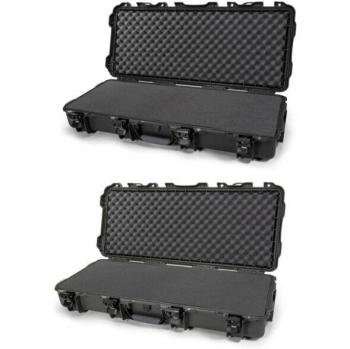 Black Nanuk 985 Long Series Waterproof Gun Case with Foam Pad