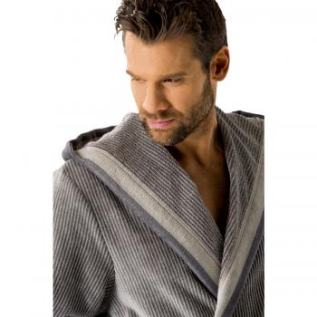 Herren-Bademantel Cawö „Stein Edition 5841“ – 37 cm – weiß
