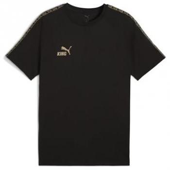Black‑Gold Puma King Tee – Men’s 1/2 Sleeve