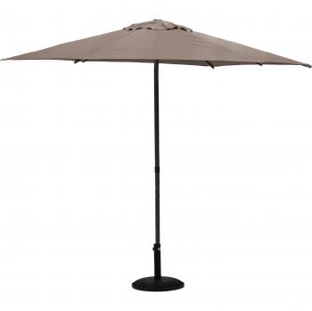 Runder Gerader Sonnenschirm Soya HESPERIDE – 2,7 m (Maulwurfsgrau)