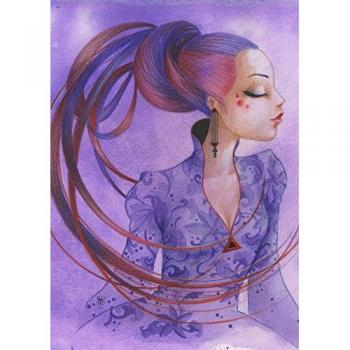 2000 Teile Puzzle „Mystigrä – Violette Verwirrung“