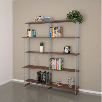 Divisoria Moderna Libreria Legno Noce Mod. Smile