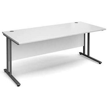 800mm x 800mm Rectangular Straight Desk Computer Table White