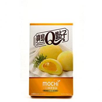 Mango-Mochi-Reiskuchen (Japan) 8 × 13 g, Gesamtgewicht 104 g