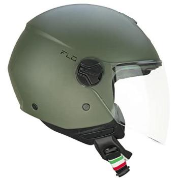 Escudo de Seguridad CGM Jet 167A en Verde Mate XL con Pantalla Long Screen