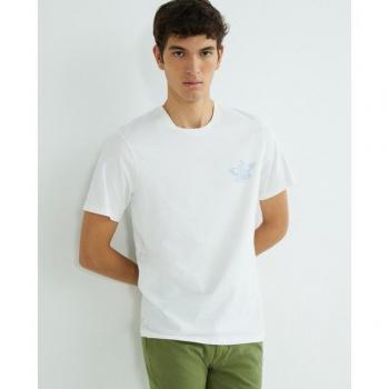 Camiseta Dockers Color Blanco de Manga Corta