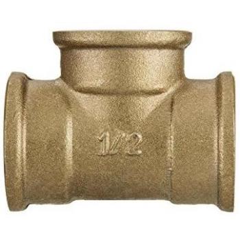 Brass Thread Female Cast Iron Pipe Tee – 3/4