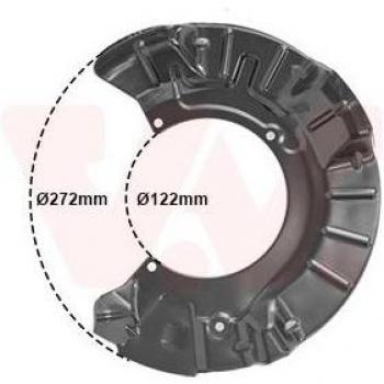 Spritzblech für Vorderachse Bremsscheibe Van Wezel 0502372
