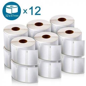 Dymo LW 2093095 / 11354 Authentic Multipurpose Labels White 32 x 57 mm 1000 Labels Pack of 12