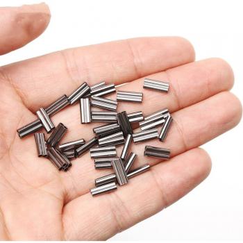 100 Pcs Stainless Steel Fishing Wire Crimping Sleeves